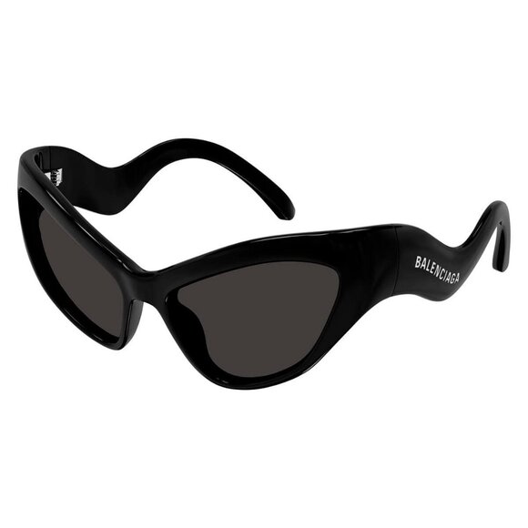 New Authentic  BALENCIAGA Extreme Black Cat Eye BB0319S 001 Sunglasses Women - Picture 1 of 4
